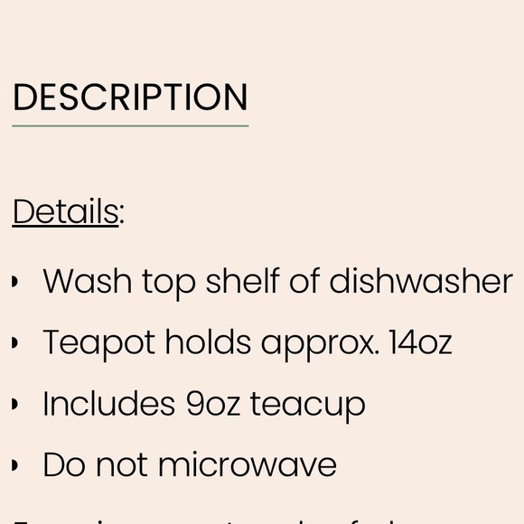 Demdaco Hummingbird Tea Set - Picture 2 of 3